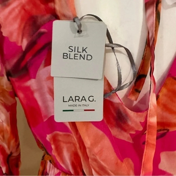 Lara G.Silk Blend midi dress - Picture 3 of 12